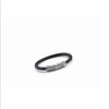 HOXTON LONDON Sterling Silver/Leather Bracelet - STRIPE COLLECTION - Image 4