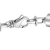 HOXTON LONDON - Sterling Silver/Brown Leather Bracelet HERRINGBONE COLLECTION - Image 3