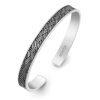 HOXTON LONDON  Sterling Silver Bangle - BAMBOO COLLECTION