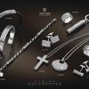 HOXTON LONDON Sterling Silver/Leather Bracelet - STRIPE COLLECTION - Image 2