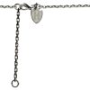 HOXTON LONDON MEN'S STERLING SILVER RHODIUM PLATED 'HERRINGBONE' RECTANGULAR ADJUSTABLE NECKLACE - Image 2
