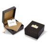 HOXTON LONDON - Sterling Silver/Brown Leather Bracelet HERRINGBONE COLLECTION - Image 4