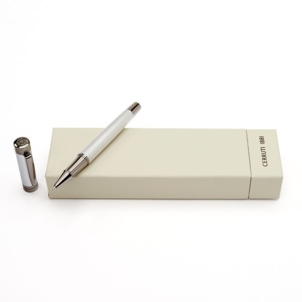 CERRUTI 1881 Rollerball Pen Zoom Diamond Chrome - Image 3