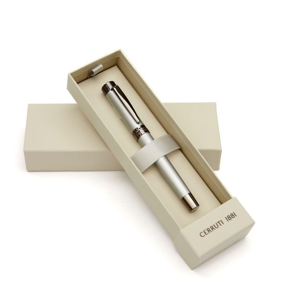 CERRUTI 1881 Rollerball Pen Zoom Diamond Chrome - Image 4