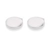HOXTON LONDON' MEN'S STERLING SILVER PLAIN OVAL CUFFLINKS - Image 2