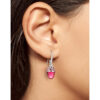 Sabay Mali I Earrings I Silver Rhodium-plated Pink - Image 3