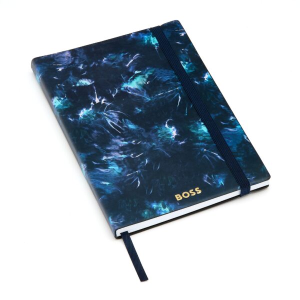 BOSS Notebook A5 Tie-dye Flower Navy Lined - Image 3