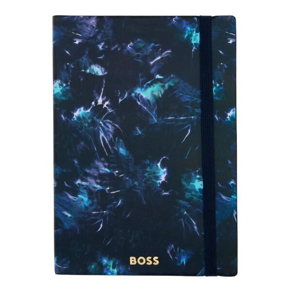BOSS Notebook A5 Tie-dye Flower Navy Lined - Image 4