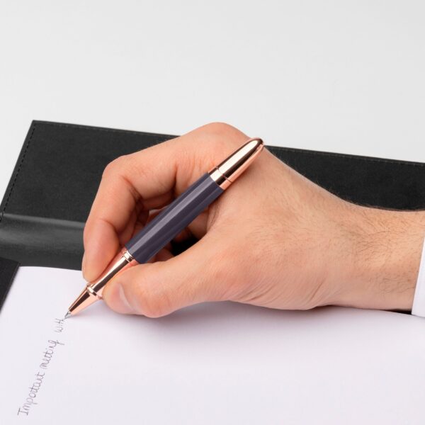 HUGO BOSS Rollerball Pen Icon Blue/Rose-gold - Image 5