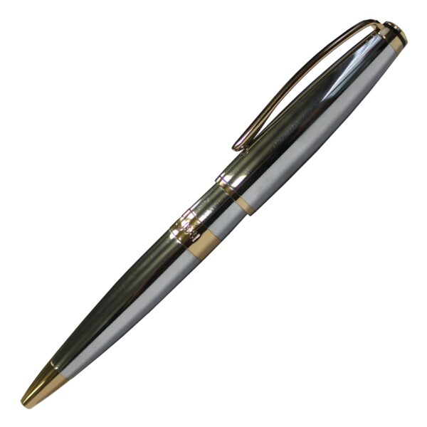 Cerruti 1881 Ballpoint Pen Bicolore Chrome/Gold - Image 2