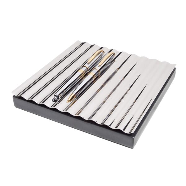 Cerruti 1881 Ballpoint Pen Bicolore Chrome/Gold - Image 3