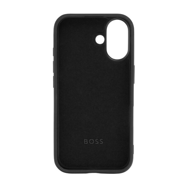 BOSS iPhone 16 Grained Black Case - Image 2