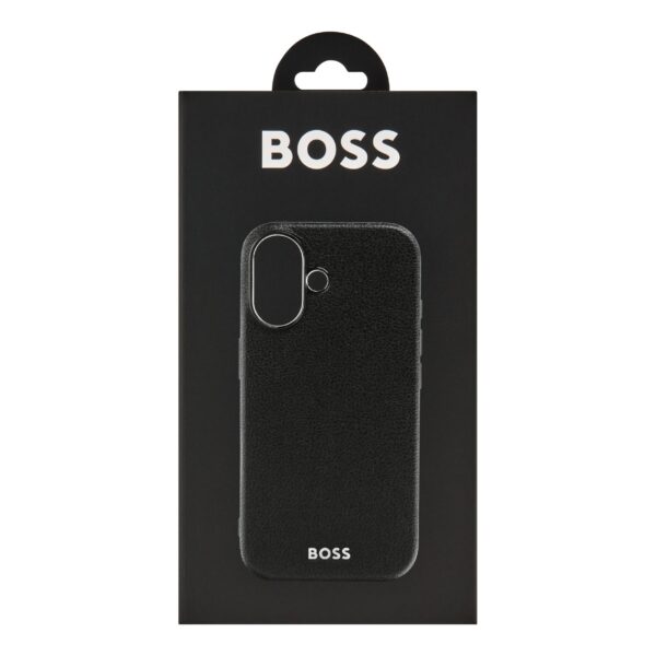 BOSS iPhone 16 Grained Black Case - Image 3