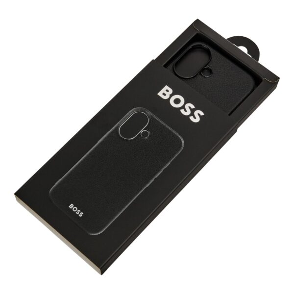 BOSS iPhone 16 Pro Max Grained Black Case - Image 4