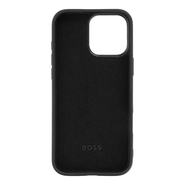 BOSS iPhone 16 Pro Max Grained Black Case - Image 2