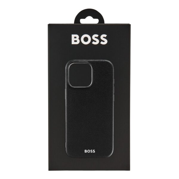 BOSS iPhone 16 Pro Max Grained Black Case - Image 3