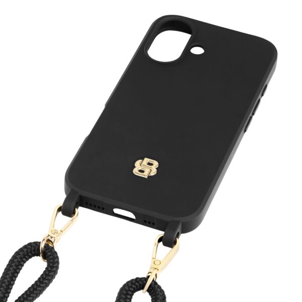 BOSS iPhone 16 Case Double B Black & Gold - Image 3