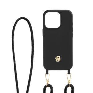 BOSS iPhone 16 Pro Double B Black & Gold Case