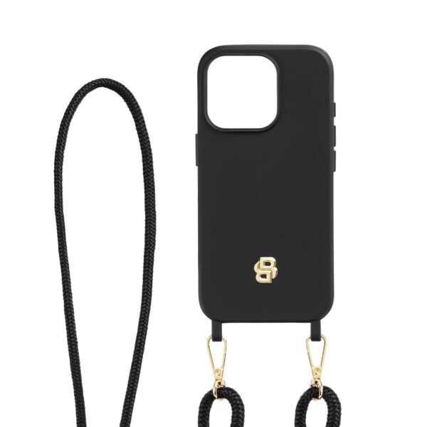 BOSS iPhone 16 Pro Double B Black & Gold Case