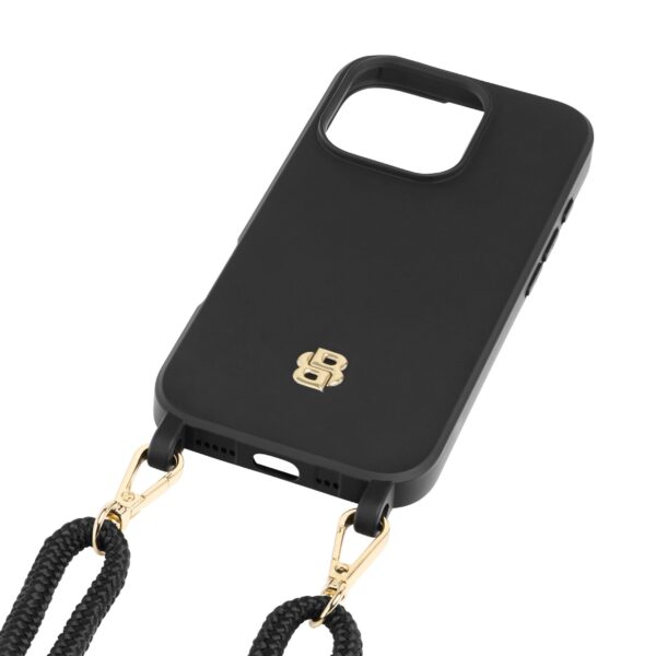 BOSS iPhone 16 Pro Double B Black & Gold Case - Image 3