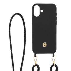 BOSS  iPhone 16 Plus Double B Black & Gold Case