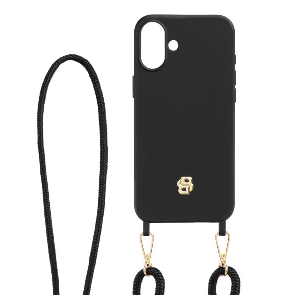 BOSS  iPhone 16 Plus Double B Black & Gold Case