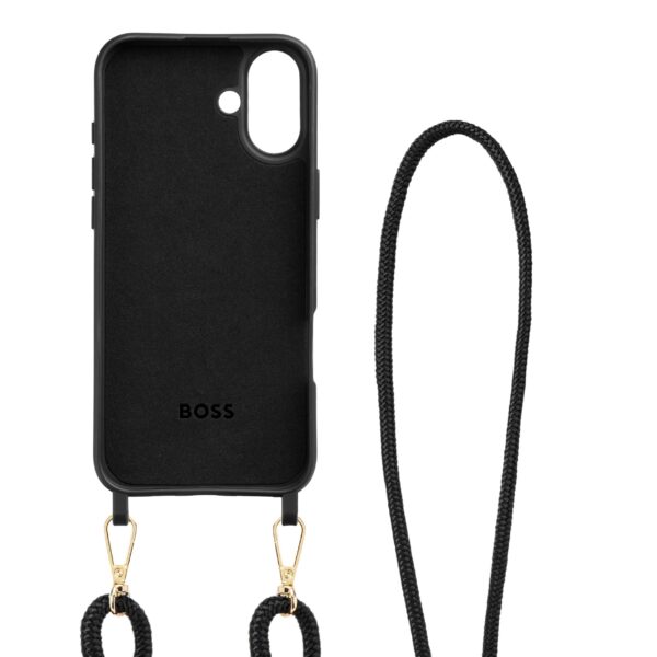 BOSS  iPhone 16 Plus Double B Black & Gold Case - Image 2