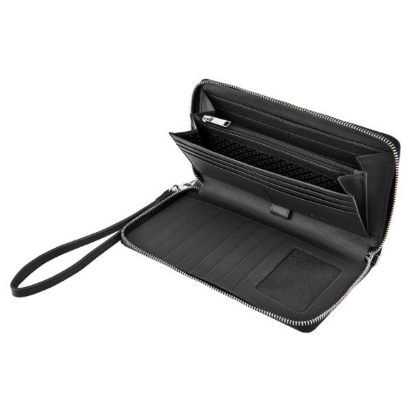 BOSS Leather Travel Wallet Classic Grained Black - Image 4