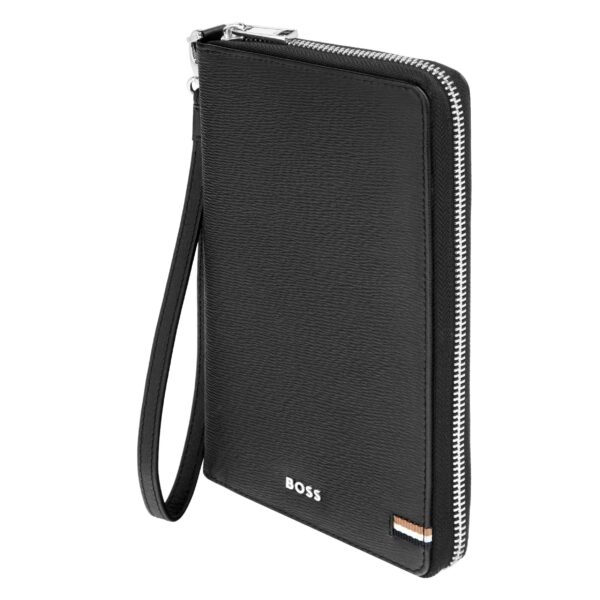 BOSS Leather Travel wallet Iconic Black - Image 4
