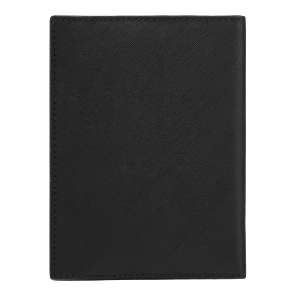 BOSS Passport Holder Saffiano Leather Black - Image 3