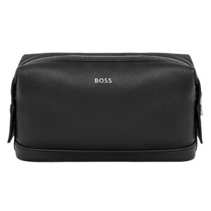BOSS Classic Grained Black Toiletry Bag