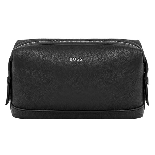 BOSS Classic Grained Black Toiletry Bag