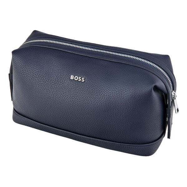 BOSS Classic Grained Navy Toiletry Bag - Image 5