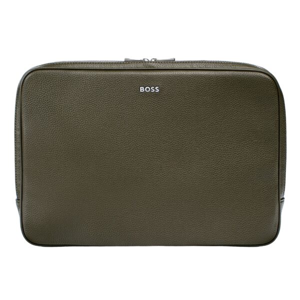 BOSS Laptop Bag Classic Grained Khaki