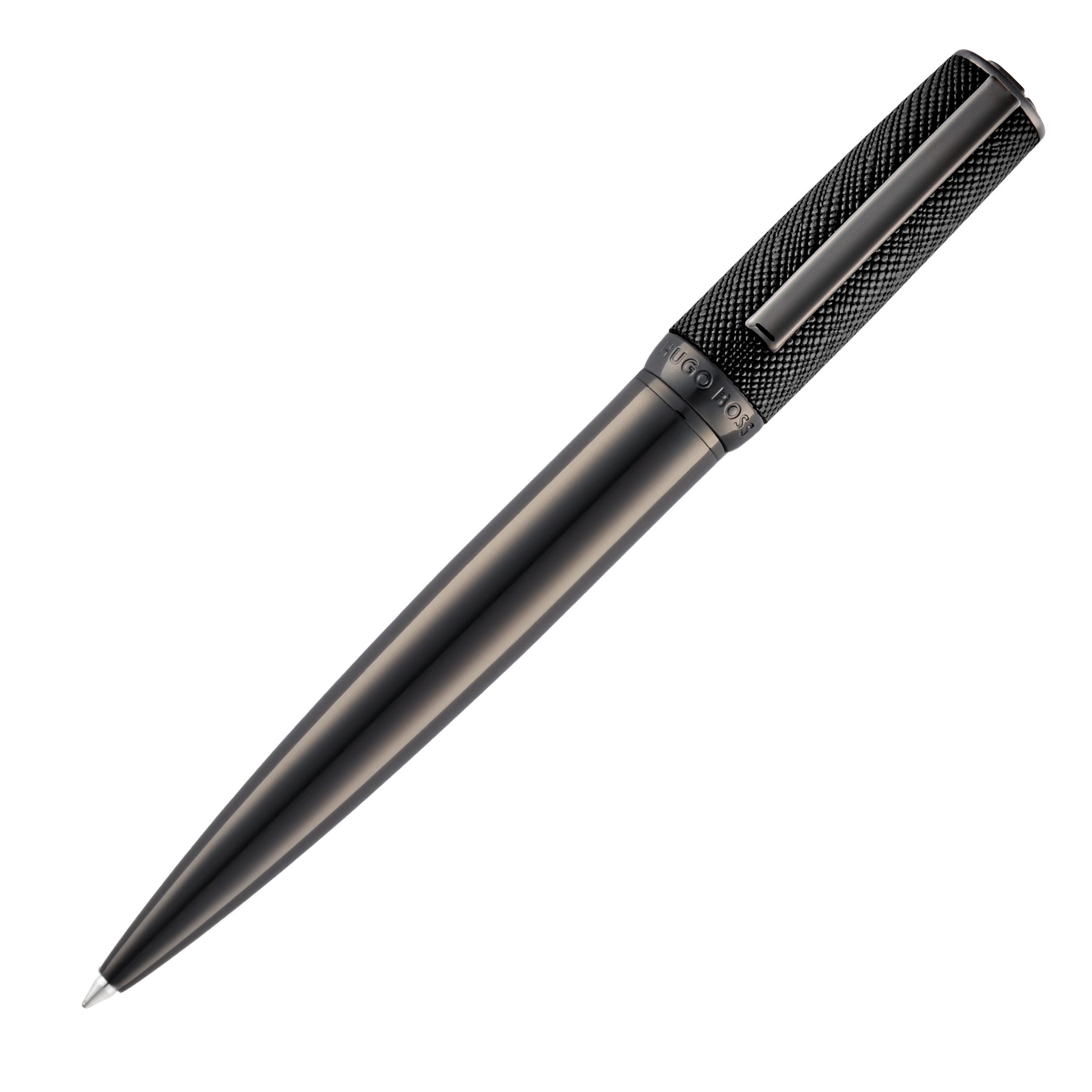 HUGO BOSS Ballpoint Pen Double B Saffiano Black