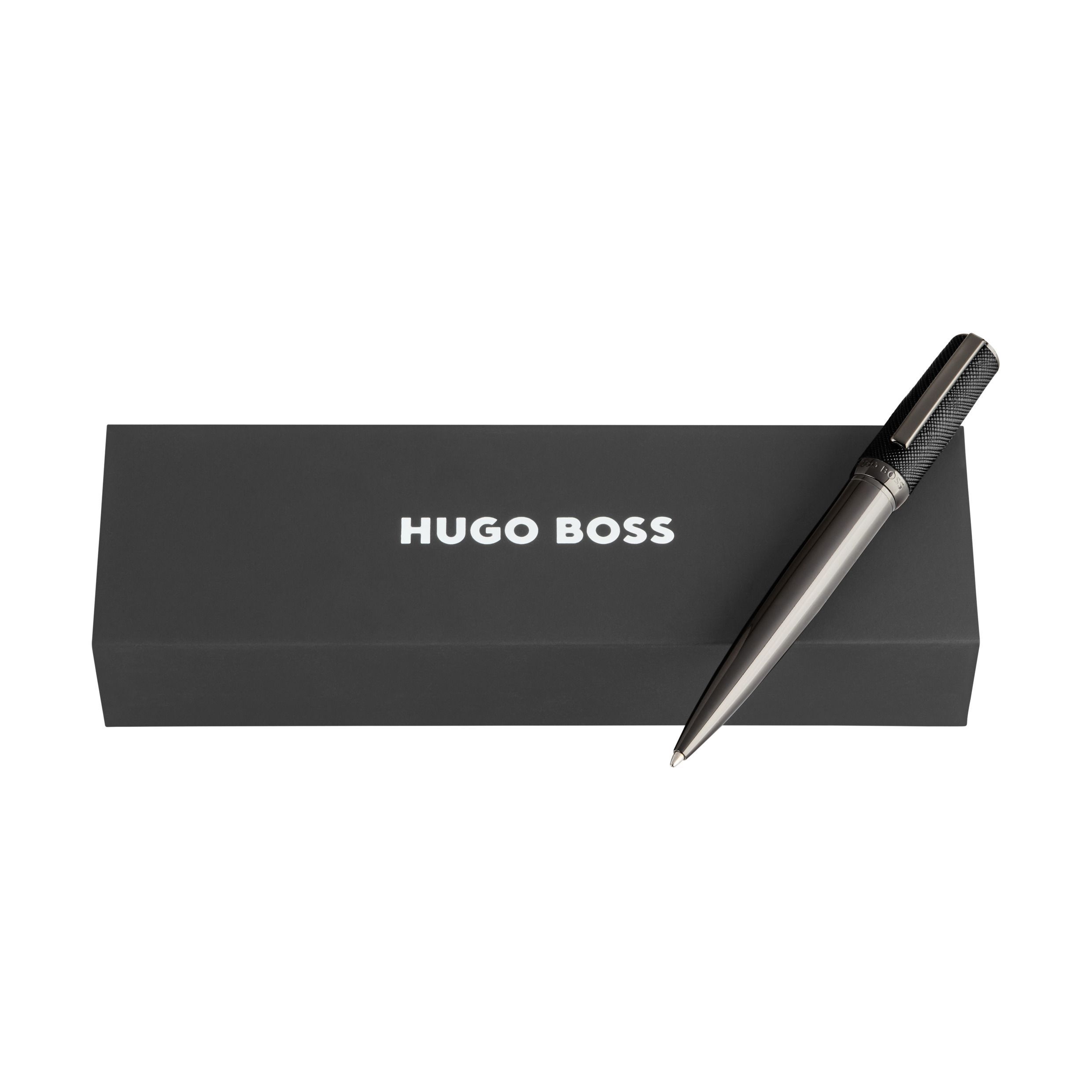HUGO BOSS Ballpoint Pen Double B Saffiano Black - Image 2