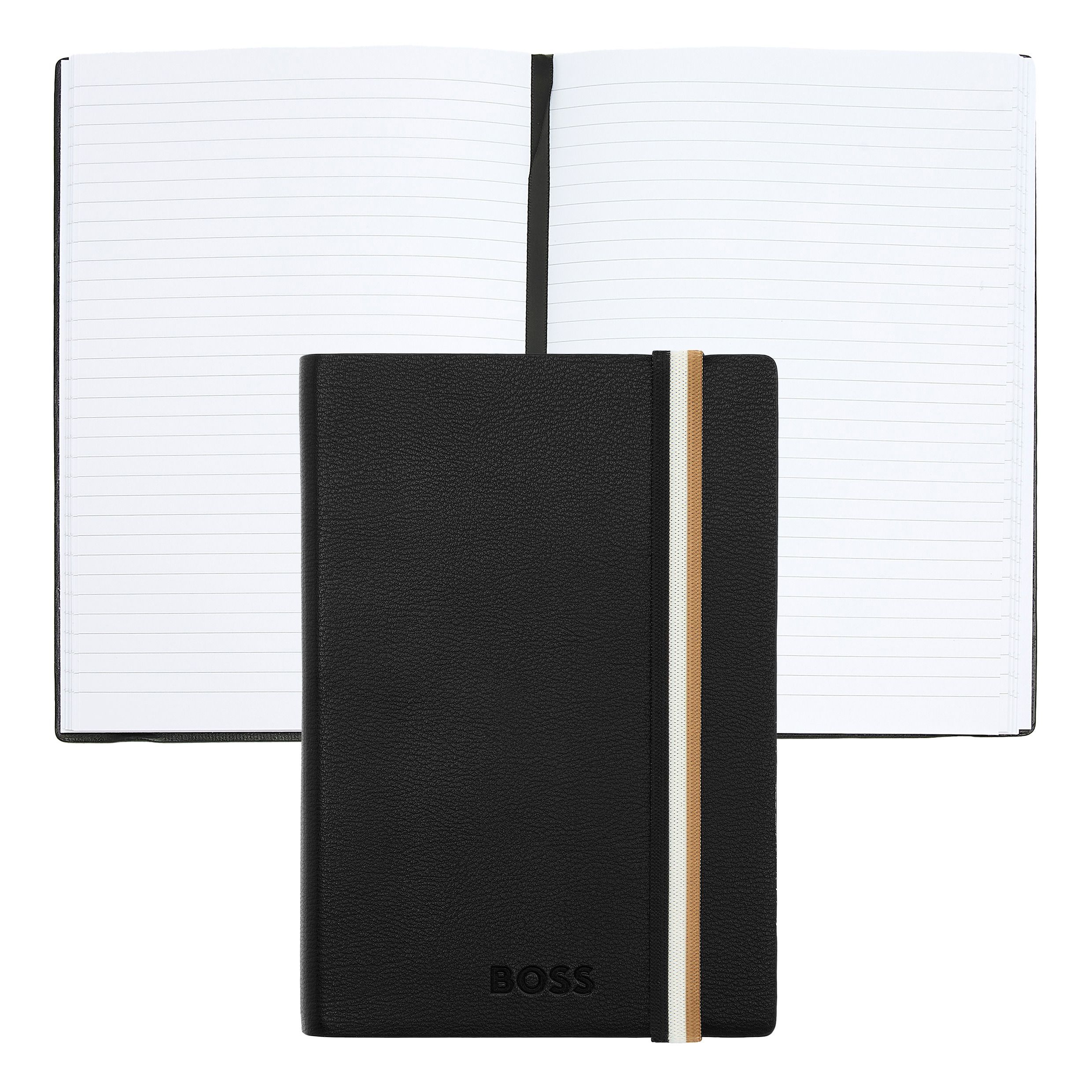 BOSS Notebook A6 Iconic Black Lined - Image 4