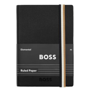 BOSS Notebook A6 Iconic Black Lined