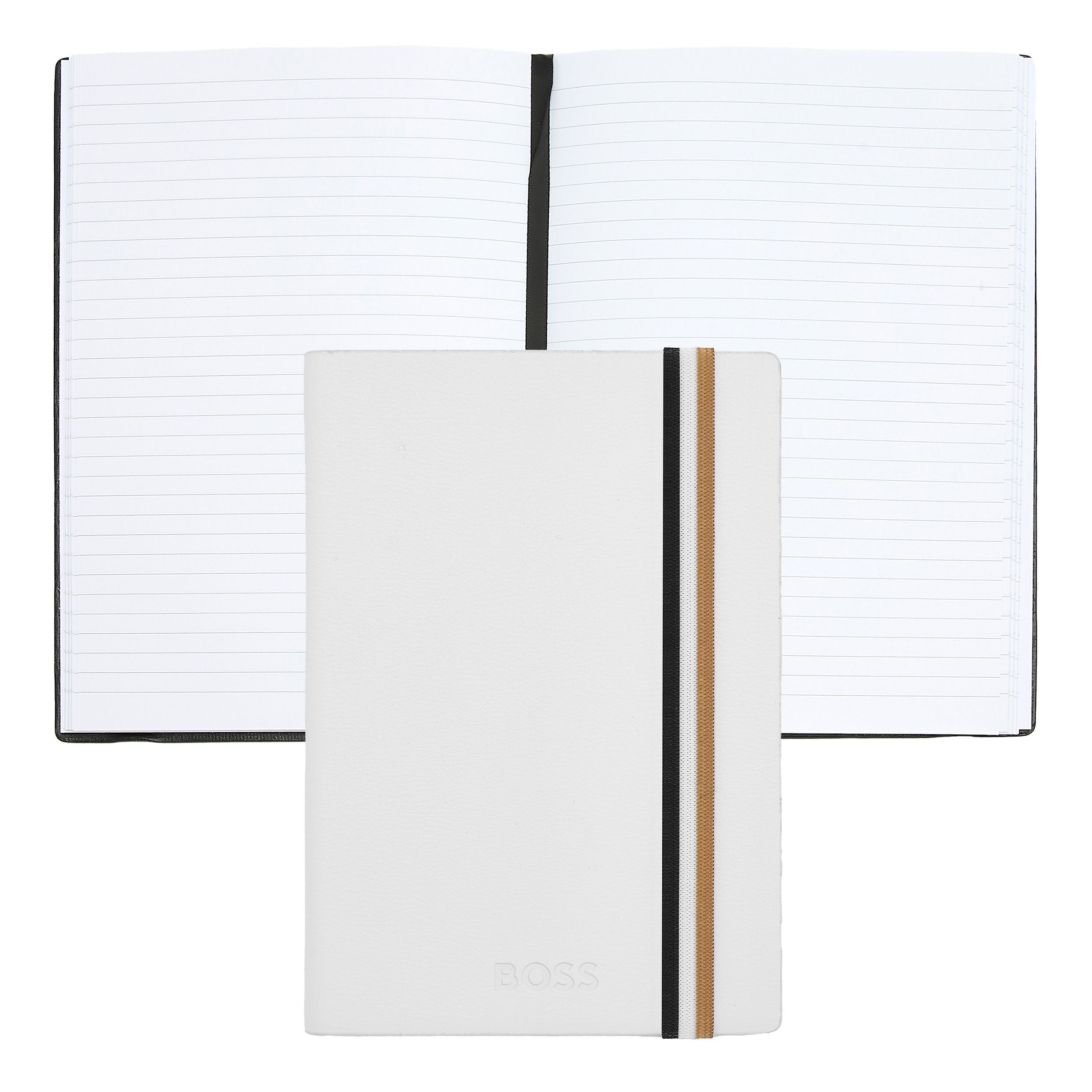 BOSS Notebook A6 Iconic White Lined - Image 4