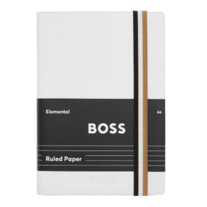 BOSS Notebook A6 Iconic White Lined
