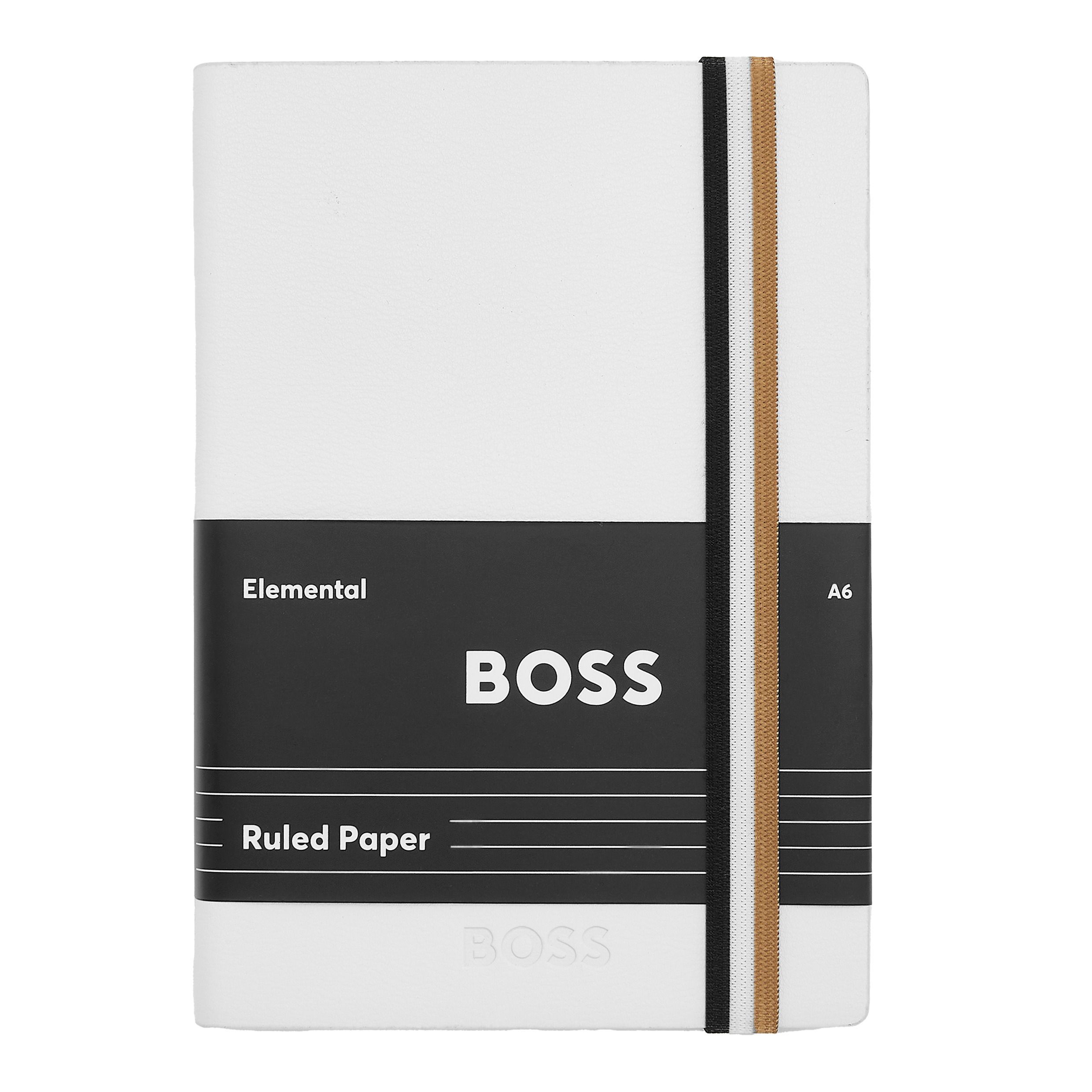BOSS Notebook A6 Iconic White Lined