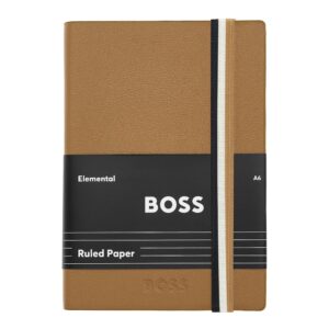 BOSS Notebook A6 Iconic Camel Lined