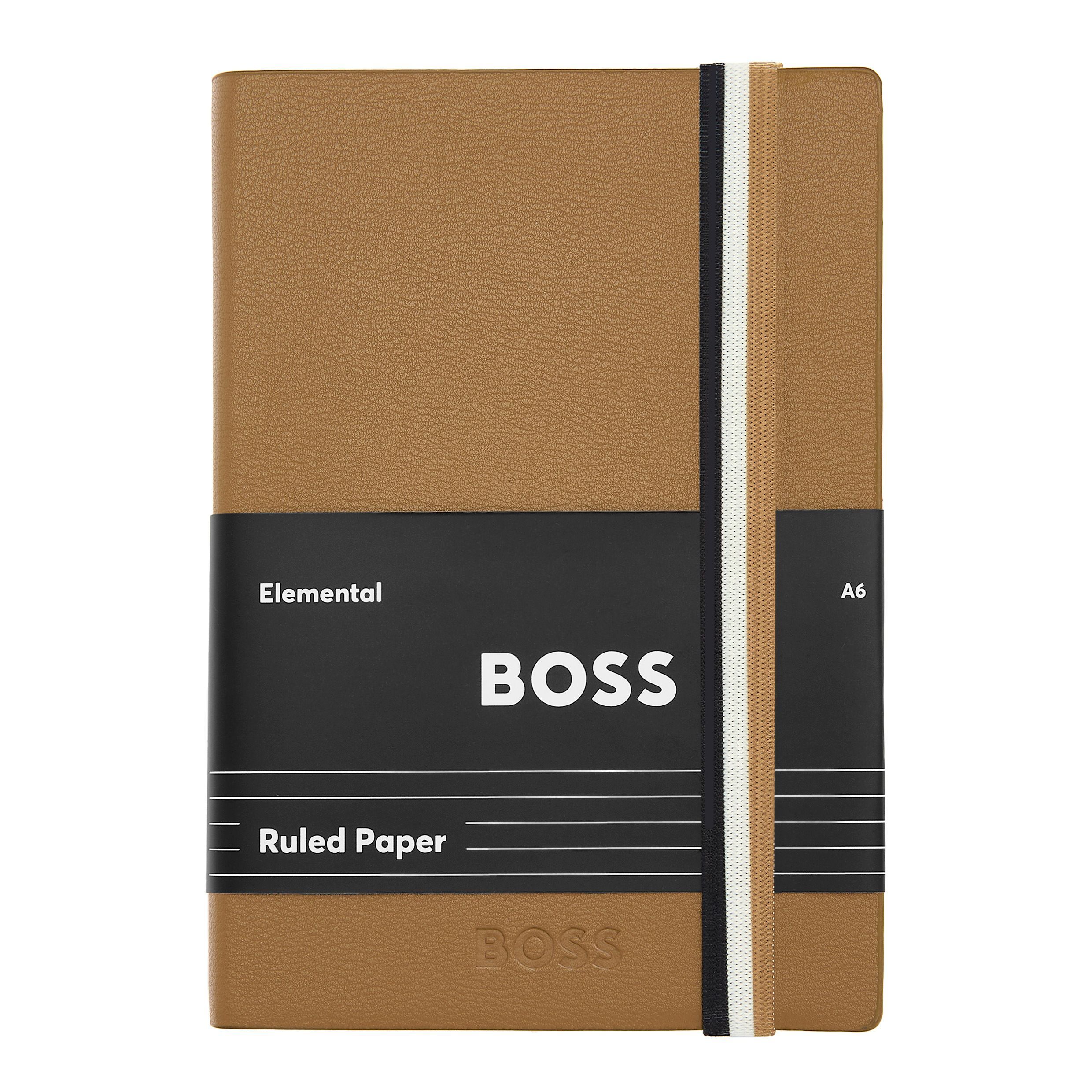 BOSS Notebook A6 Iconic Camel Lined