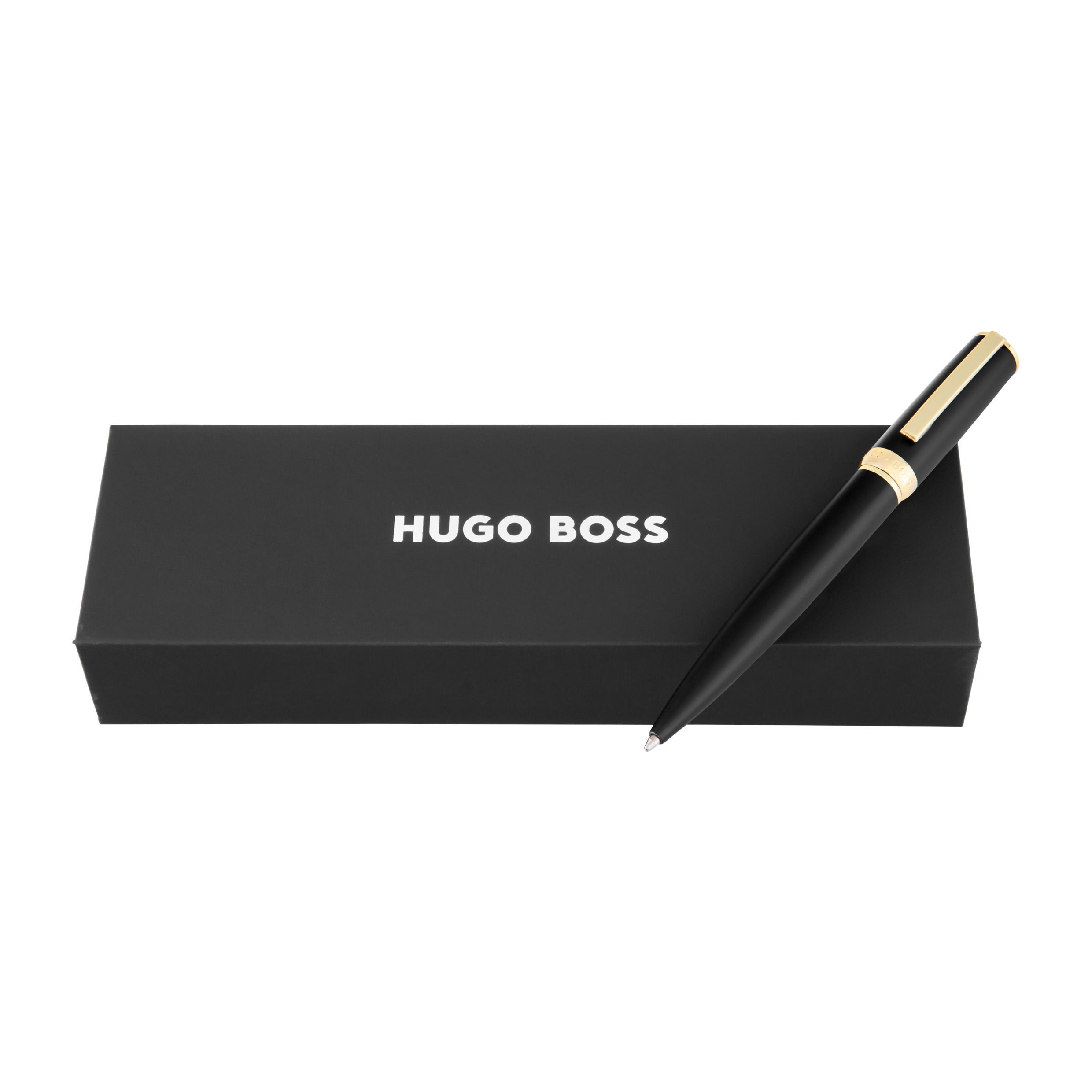 HUGO BOSS Ballpoint pen Arche Double B Black/Gold - Image 3