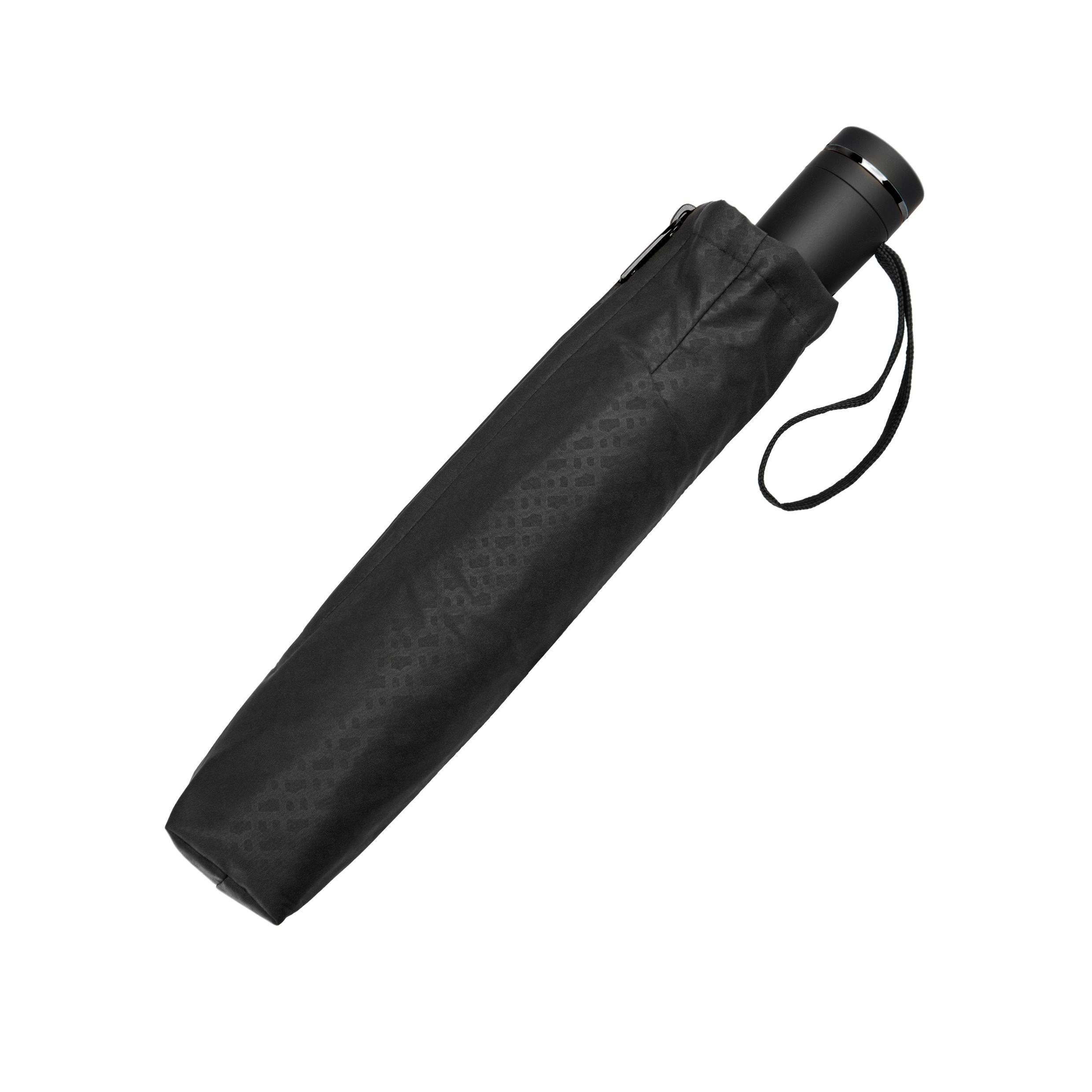 BOSS Pocket Umbrella Double B Black & Gun - Image 4