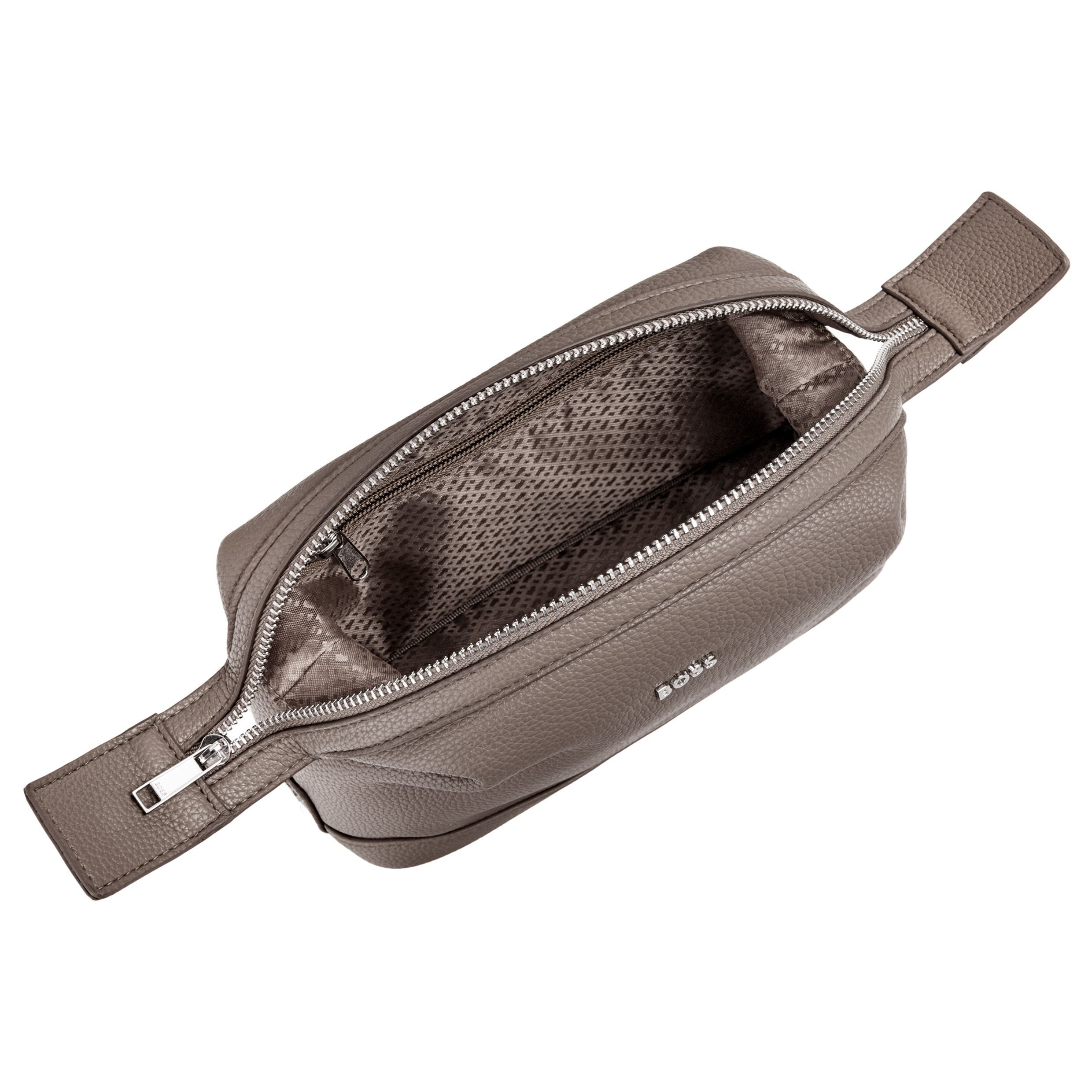 BOSS Toiletry Bag Classic Grained Taupe - Image 4