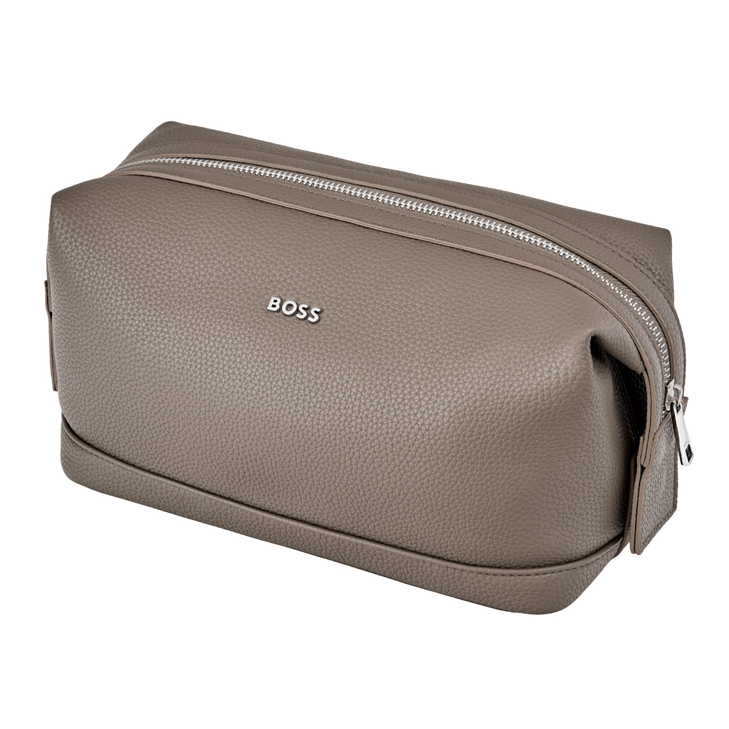 BOSS Toiletry Bag Classic Grained Taupe - Image 2