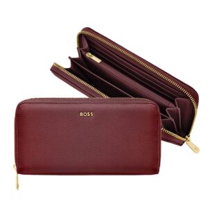 BOSS Travel Wallet Signature Lady Burgundy  NEW
