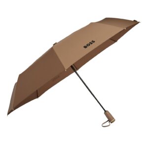 BOSS Pocket Umbrella Double B Camel NEW