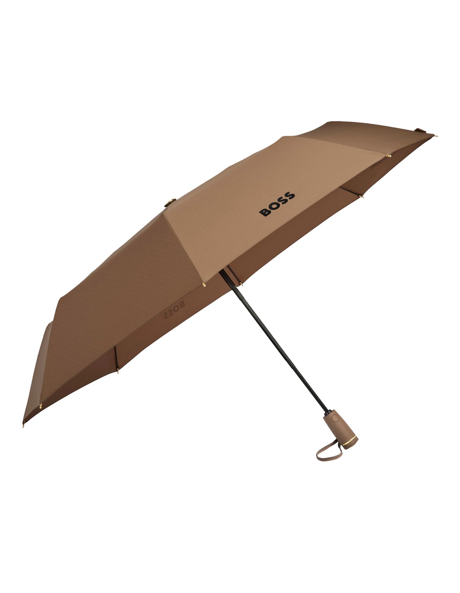 BOSS Pocket Umbrella Double B Camel NEW